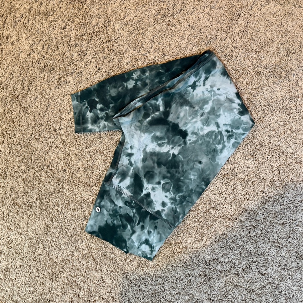 lululemon athletica Tie-Dye Leggings - Green and Gray
